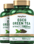Extrato de chá verde EGCG (normalizado), 1800 mg (por dose), 100 Cápsulas de Rápida Absorção, 2  Frascos