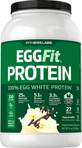 Proteína de ovo EggFit (Baunilha), 2 lb (908 g) Frasco