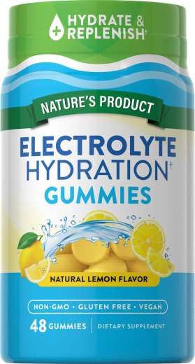 Electrolyte Hydration (Natural Lemon), 48 Gomas veganas