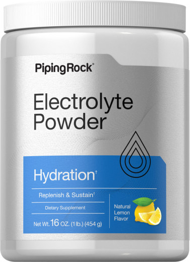 Elektrolytpulver (Zitrone) , 16 oz (454 g) Flasche