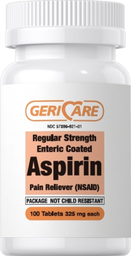 Gastrorezistentný aspirín 325 mg, 100 Enterické potiahnuté tablety