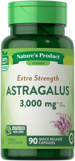 Extra silný koreň Astragalus, 3000 mg (v jednej dávke), 90 Vegetariánske kapsuly