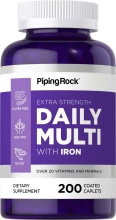 Extra Strength Daily Multi with Iron, 200 Coated Caplets