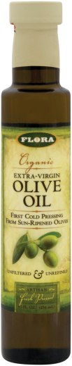 Extra panenský olivový olej (Organické), 8.5 oz Fľaša