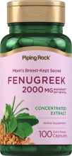 Fenugreek , 2000 mg (par portion), 100 Gélules à libération rapide