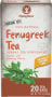 Fenogreco Té, 20 Bolsas de té