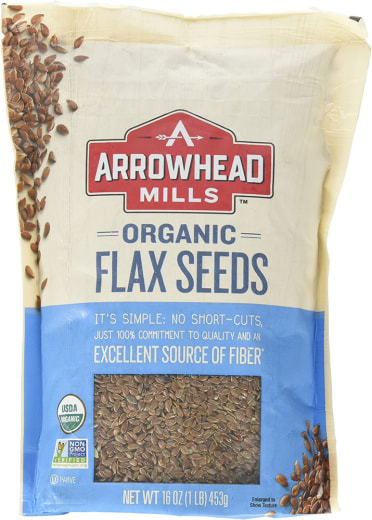 Flax Seeds (Organic), 16 oz (453 g) Bag