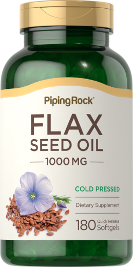 Flaxseed Oil, 1000 mg, 180 Quick Release Softgels