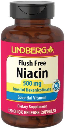 Skyllefri niacin , 500 mg, 120 Hurtigvirkende kapsler