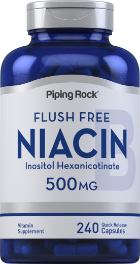 Niacin bez crvenila, 500 mg, 240 Kapsule s brzim otpuštanjem