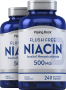 Trocken einnehmbares Niacin , 500 mg, 240 Kapseln mit schneller Freisetzung, 2  Flaschen