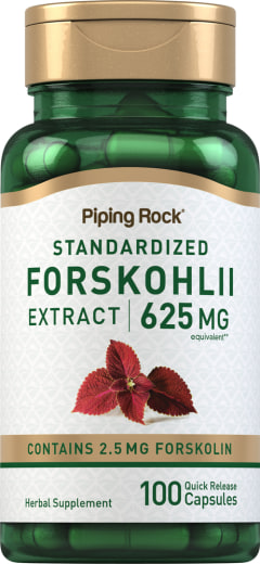 Forskohlii coleus (standardisierter Extrakt), 625 mg, 100 Kapseln mit schneller Freisetzung