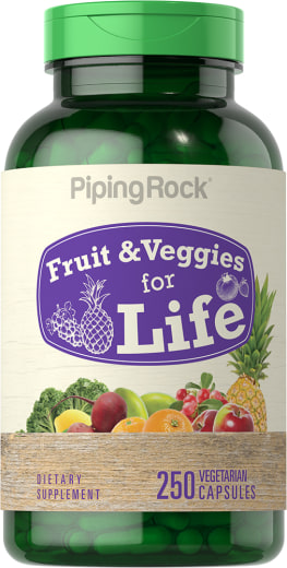 생명을 위한 과일 & 채소, 250 식물성 캡슐