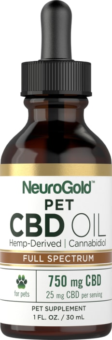 Full Spectrum CBD Pet Tincture, 750 mg, 1 fl oz (30ml) Dropper Bottle