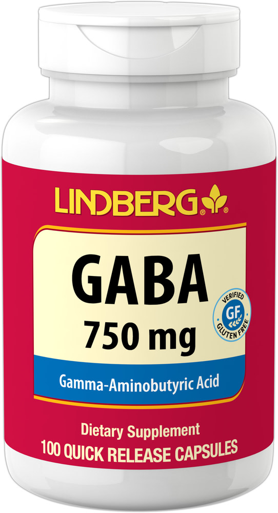 Gaba Gamma Aminobutyric Acid 750 Mg 100 Capsules Pipingrock