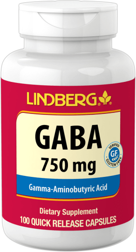 GABA (Gamma-Aminobütirik Asit), 750 mg, 100 Hızlı Yayılan Kapsüller