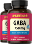 GABA (กรดแกมมาอะมิโนบิวทีริก), 750 mg, 100 แคปซูลแบบปล่อยตัวยาเร็ว, 2 ขวด