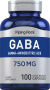 GABA (Gamma-Asid Aminobutirik), 750 mg, 100 Kapsul Lepas Cepat