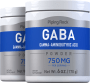 GABA-Pulver (Gamma-Aminobuttersäure), 750 mg (pro Portion), 6 oz (170 g) Flaschen, 2  Flaschen