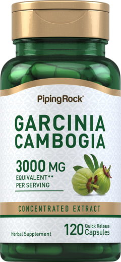 Garcinia Cambogia più Cromo picolinato, 1000 mg (per dose), 120 Capsule a rilascio rapido