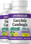 Garcinia Cambogia-Extrakt, standardisiert, 800 mg, 90 Vegetarische Kapseln, 2  Flaschen