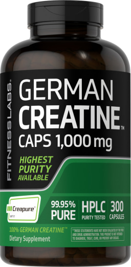 Nemecký Kreatín monohydrát (Creapure), 1000 mg, 300 Kapsuly