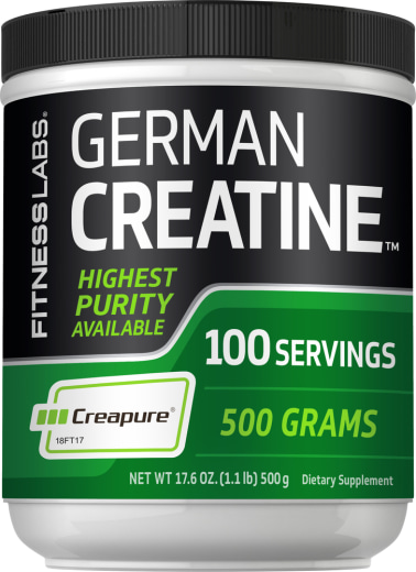 German Kreatiinimonohydraatti(Creapure), 5000 mg/annos, 1.1 lb (500 g) Pullo