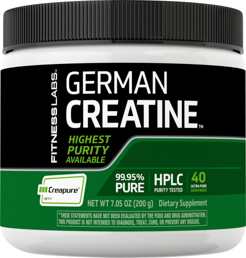 German Monohidrat de creatină (Creapure), 5000 mg (per porție), 7.05 oz (200 g) Sticlă