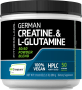 Njemački Kreatin monohidrat (Creapure) & L-glutamin u prahu (50:50 Mješavina), 10 grama (po dozi), 1.1 lb (500 g) Boca