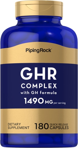Kompleks GHR (Pelepas Hormon Pertumbuhan), 1490 mg (setiap sajian), 180 Kapsul Lepas Cepat