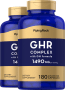 GHR kompleks (za otpuštanje hormona rasta), 1490 mg (po obroku), 180 Kapsule s brzim otpuštanjem, 2  Boce