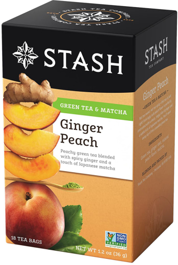 Ginger Peach with Matcha, 18 Tea Bags