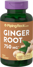 Ginger Root, 750 mg, 180 Quick Release Capsules