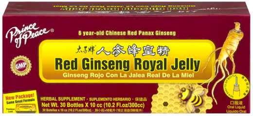 Geleia real com ginseng, 10.2 fl oz (300 mL) Frascos