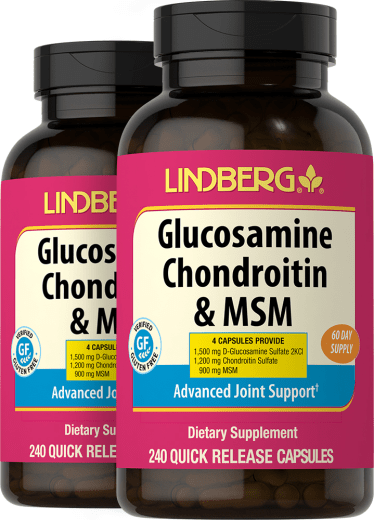 Glucosamine Chondrotin & MSM, 240 Quick Release Capsules, 2  Bottles