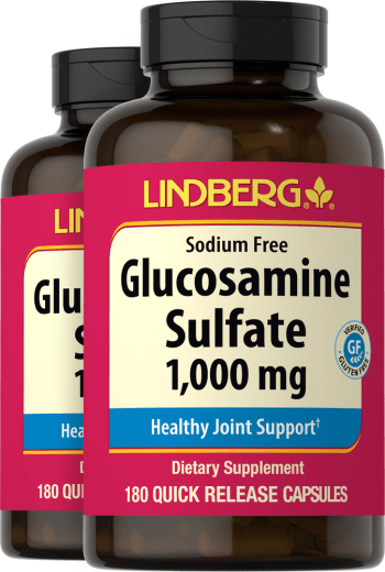Glucosamine Sulfate, 1,000 mg, 180 Quick Release Capsules, 2  Bottles