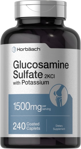 Glucosamine Sulfate with Potassium, 1500 mg (na porcijo), 240 Obložene tablete v obliki kapsule