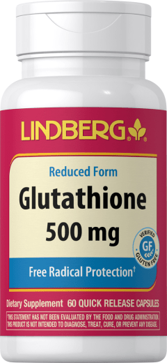 แอล-กลูตาไธโอน (แบบลดขนาด), 500 mg, 60 แคปซูลแบบปล่อยตัวยาเร็ว
