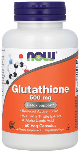 L-글루타티온 (환원형), 500 mg, 60 식물성 캡슐