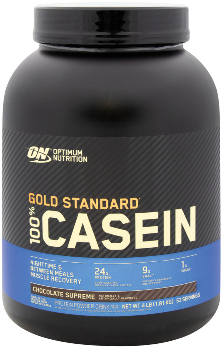 Gold Standard 100% Casein Protein Powder (Chocolate Supreme), 4 lb (1.81 kg) Bottle