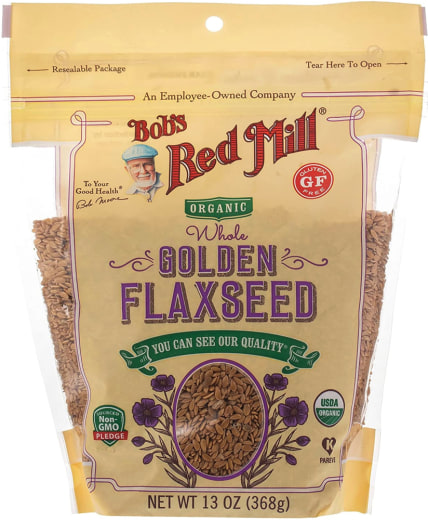 Golden Flax Seeds (Organic), 13 oz (368 g) Bag