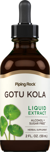 Gotu Kola Liquid Extract Alcohol Free, 2 fl oz (59 mL) Dropper Bottle