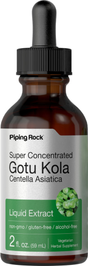 สารสกัดเหลวจาก Gotu Kola ปราศจากแอลกอฮอล์, 2 fl oz (59 mL) ขวดหยด