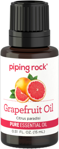 Grapefruit (Pink) Pure Essential Oil (GC/MS Tested), 1/2 fl oz (15 mL) Dropper Bottle