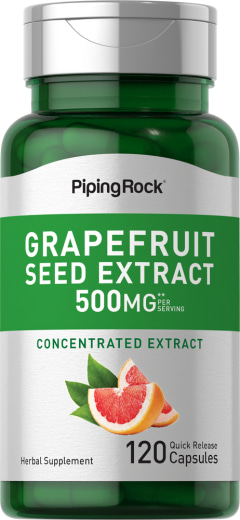Grapefruitkernextrakt, 500 mg (pro Portion), 120 Kapseln mit schneller Freisetzung