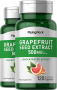 Grapefruktsfröextrakt, 500 mg (per portion), 120 Snabbverkande kapslar, 2  Flaskor