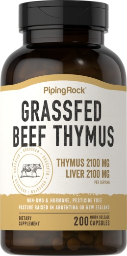 Grass Fed Beef Thymus, 2100 mg, 200 Quick Release Capsules