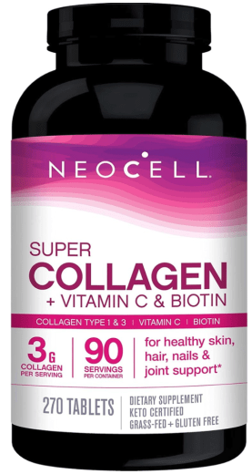 Grassfed Collagen Peptides  + C & Biotin, 270 Caplets