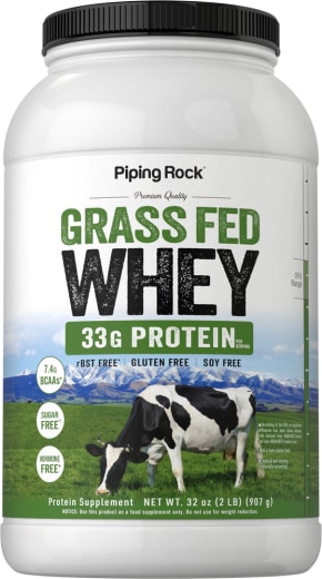 Proteína Whey GrassFed, 2 lb (907 g) Frasco