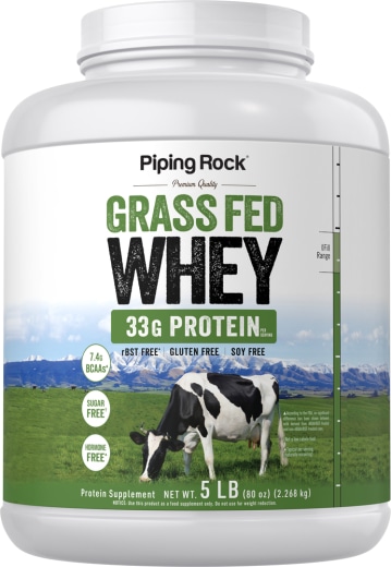 Proteína Whey GrassFed, 5 lbs (2.26 kg) Frasco